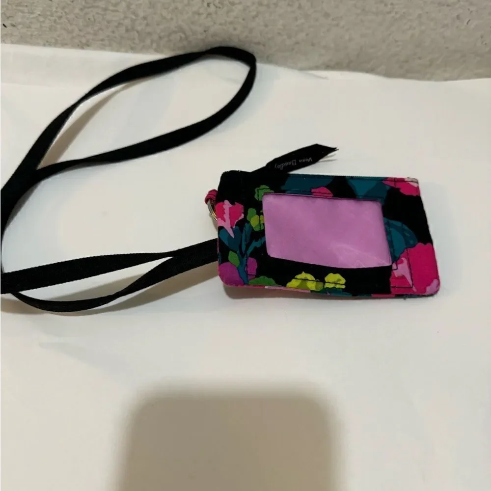 vera zipper ID black. Floral 5” - Picture 2 of 7